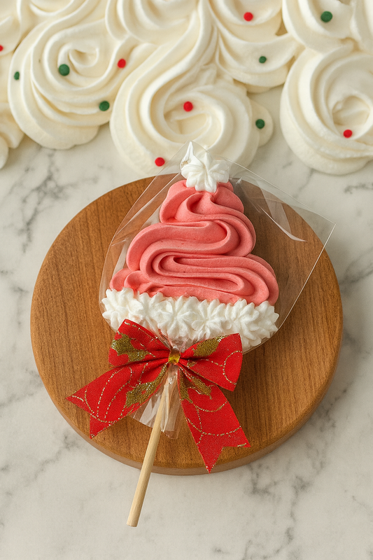 Sucette Meringue Bonnet de Noël x1