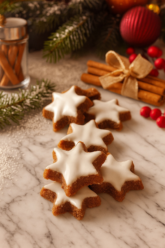 Etoiles à la cannelle & son glaçage ( 200grs)