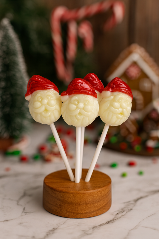 Sucette Père Noël Fraise